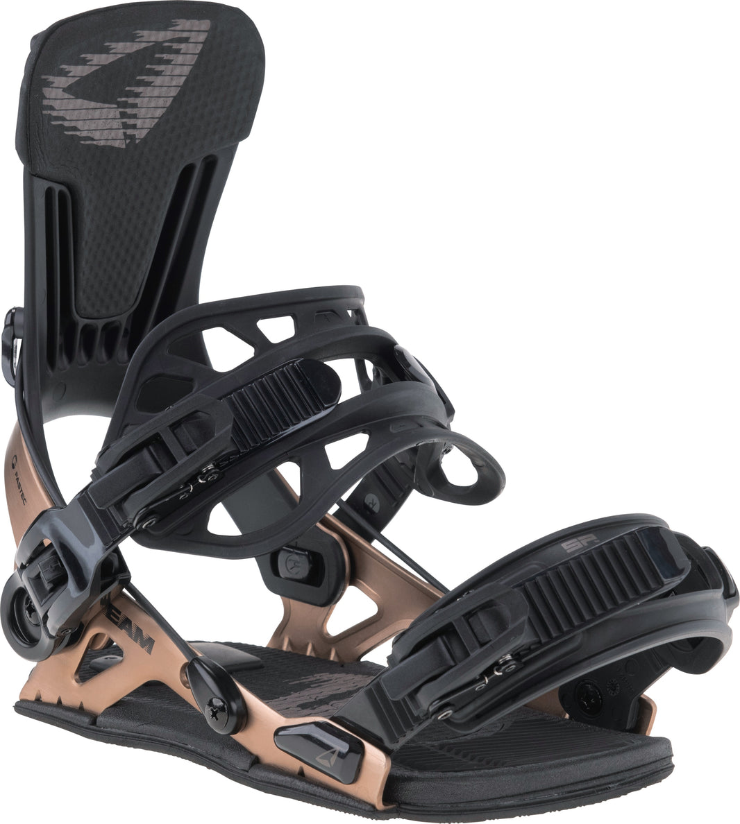 SP Team Snowboard Bindings — Titan Brown, front