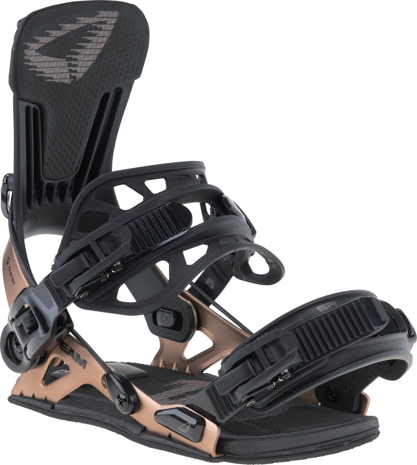 SP Team Snowboard Bindings — Titan Brown, front