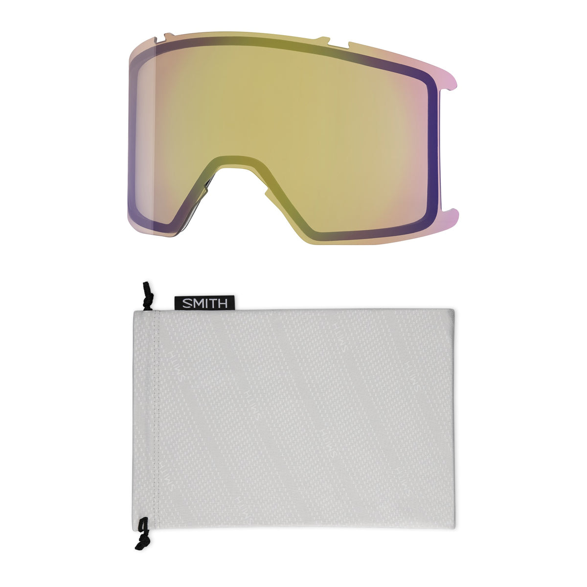 Smith Stash XL Ski & Snowboard Goggles in Electric Orange Sunrise + ChromaPop™ Everyday Red Mirror — in-the-box (official Smith product image)