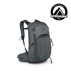 Osprey Talon 22 backpack in Phantom Grey/Dark Charcoal, front white-background view