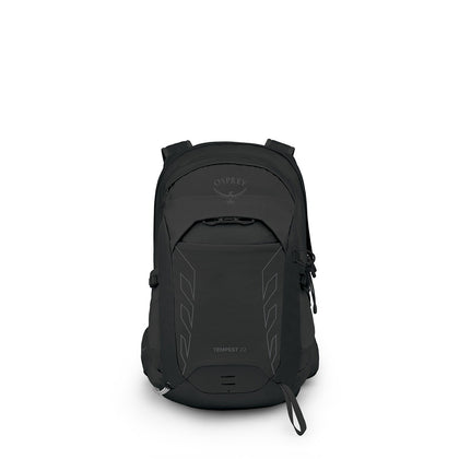 Osprey Tempest 22 backpack front view in Black/Coal Grey