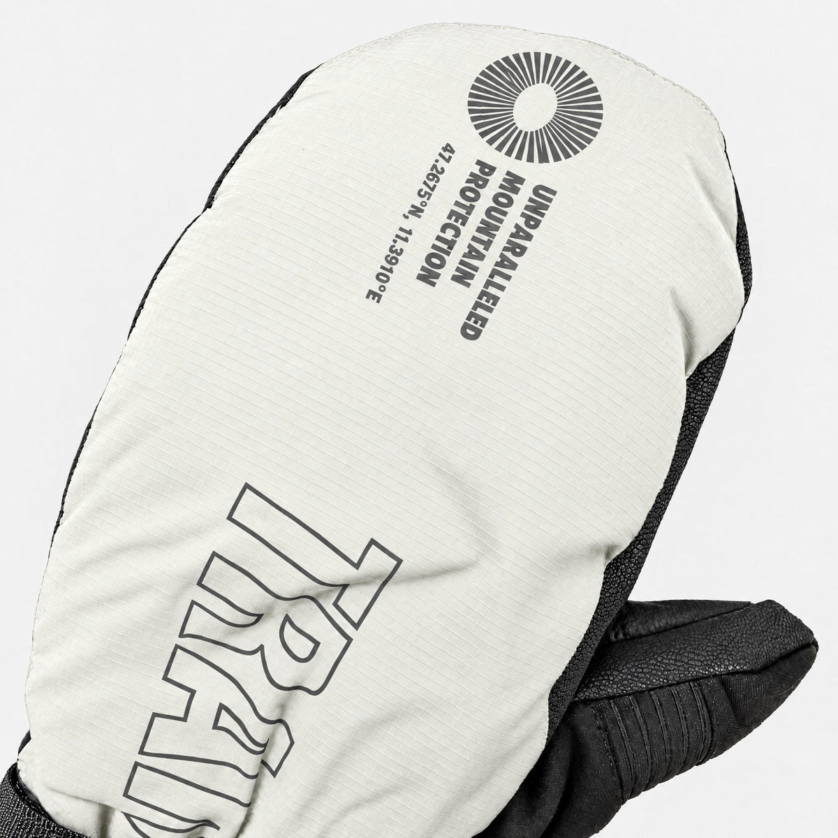 Transform KO Mitt Long — Cloud, back print detail