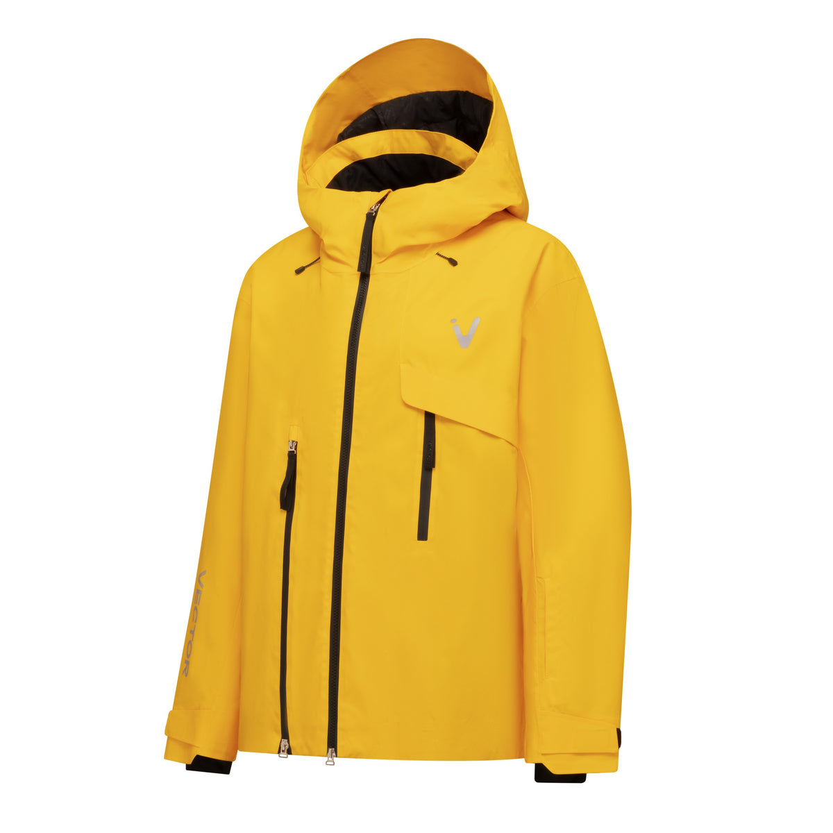 Vector Alta 3L Insulated Snow Jacket — Yellow, three-quarter