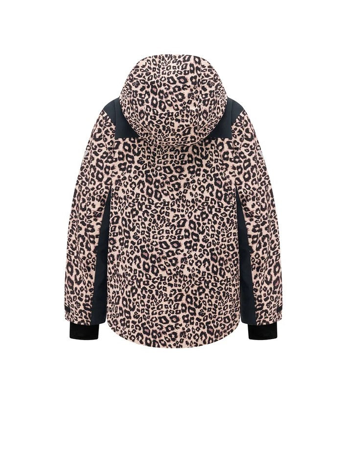Vector Strider 3L PrimaLoft Insulated Snow Jacket — Classic Brown Leopard, back