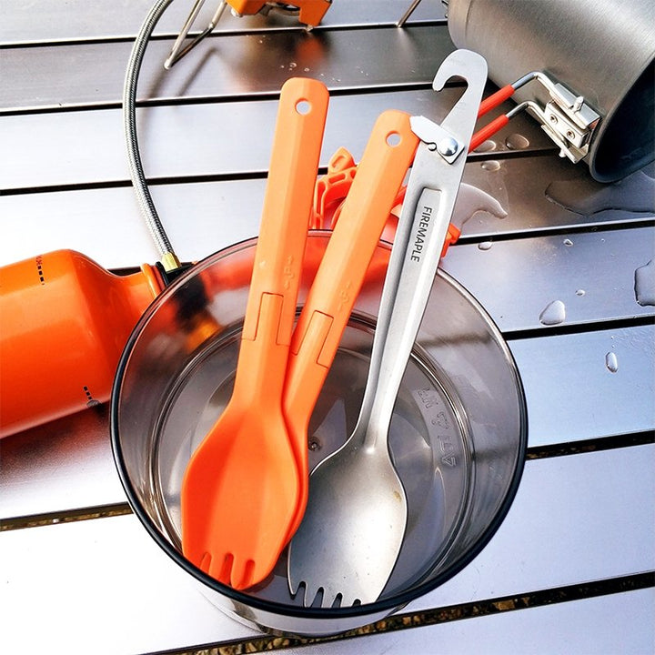 Fire Maple Woodpecker Three-In-One Titanium Spork (Titanium Spork)
