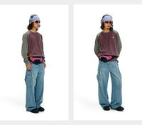 NOTHOMME Splicing Long Sleeve T-shirt