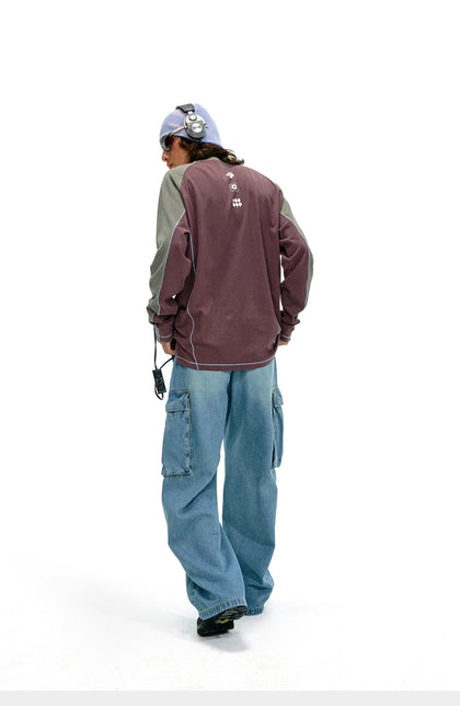 NOTHOMME Splicing Long Sleeve T-shirt