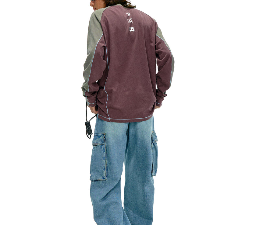NOTHOMME Splicing Long Sleeve T-shirt