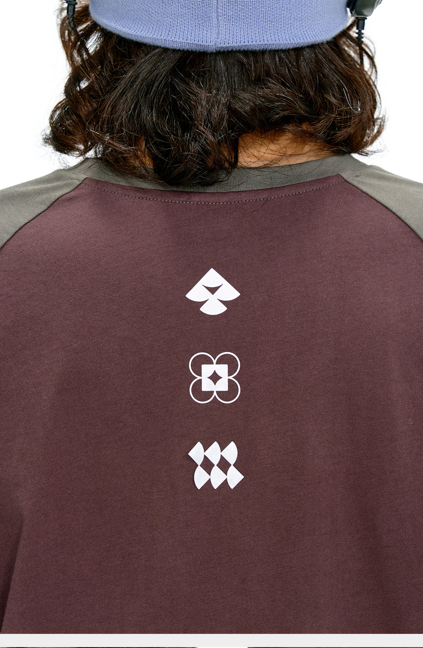 NOTHOMME Splicing Long Sleeve T-shirt