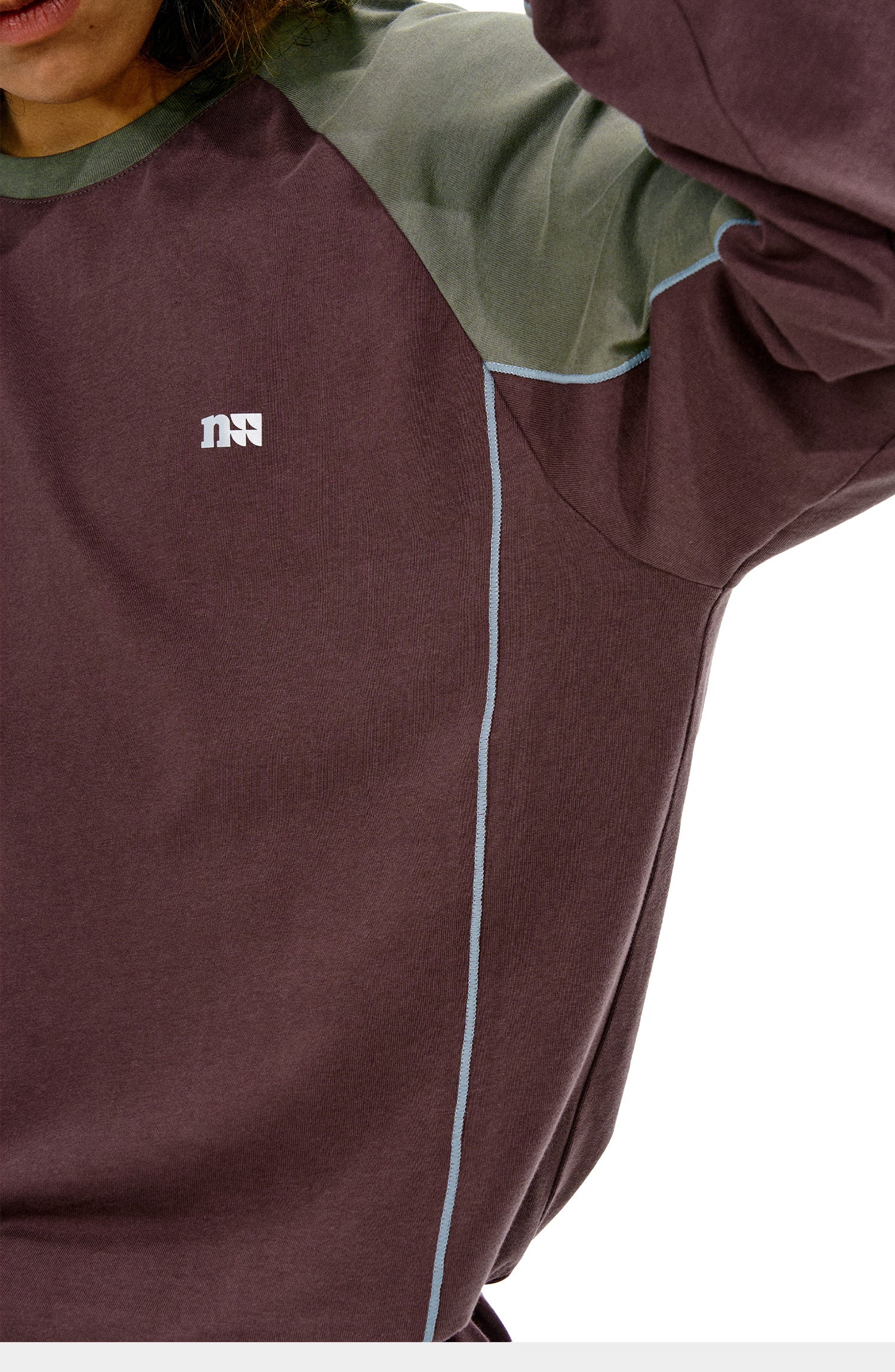 NOTHOMME Splicing Long Sleeve T-shirt