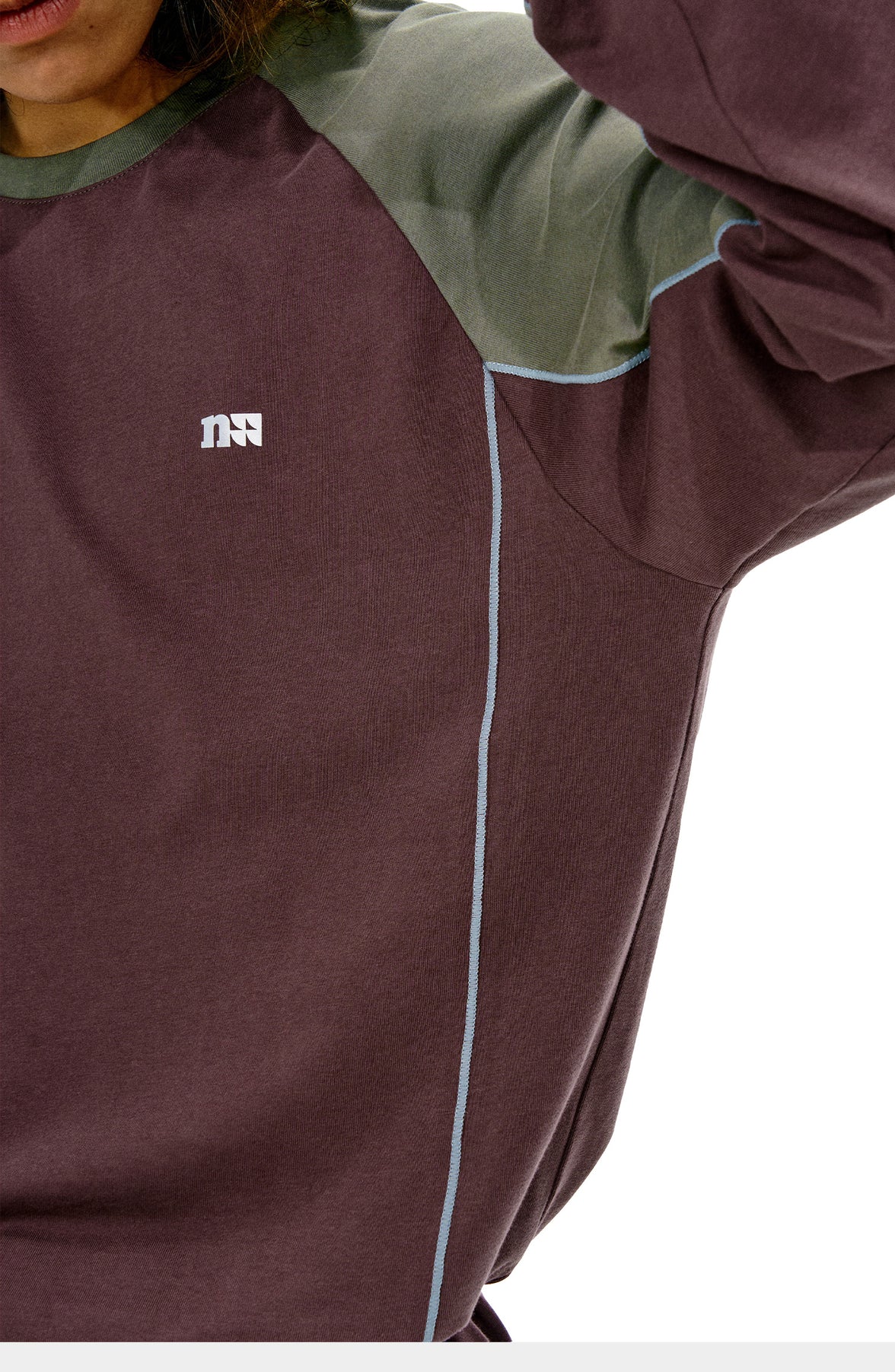 NOTHOMME Splicing Long Sleeve T-shirt