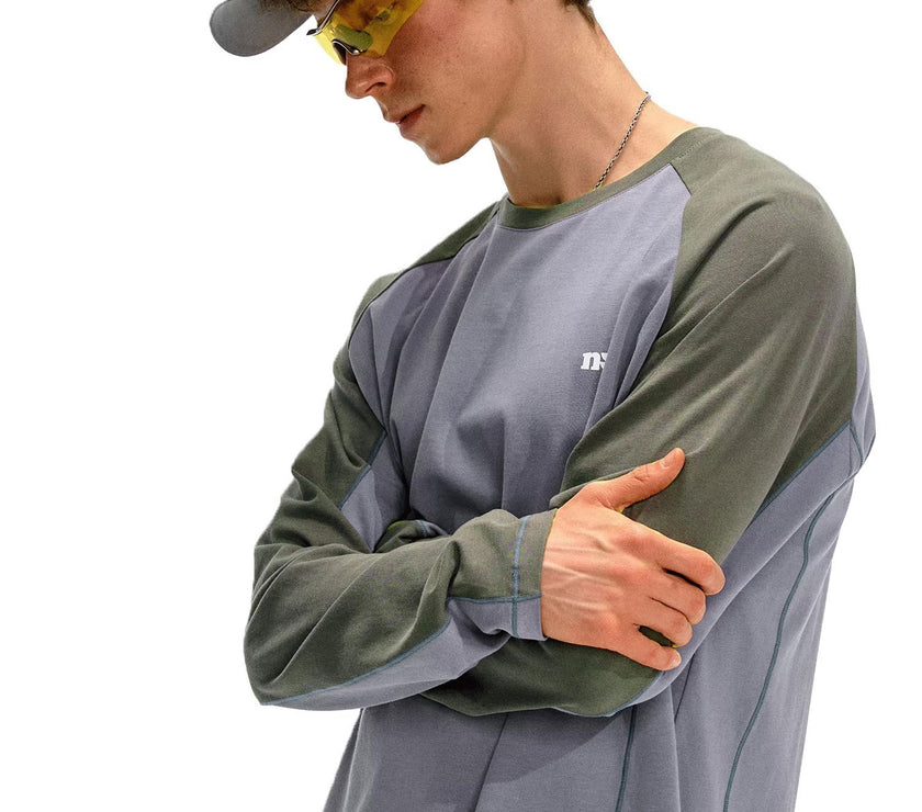 NOTHOMME Splicing Long Sleeve T-shirt