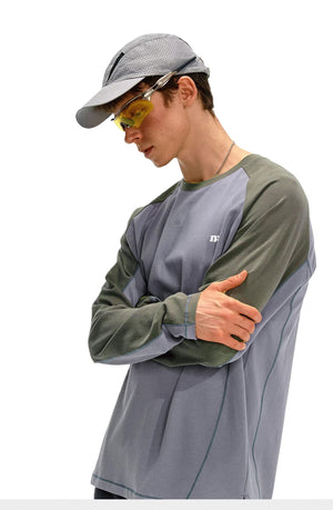 NOTHOMME Splicing Long Sleeve T-shirt