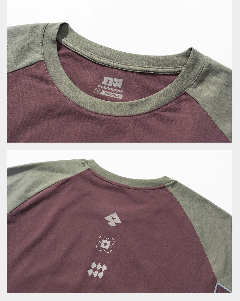 NOTHOMME Splicing Long Sleeve T-shirt