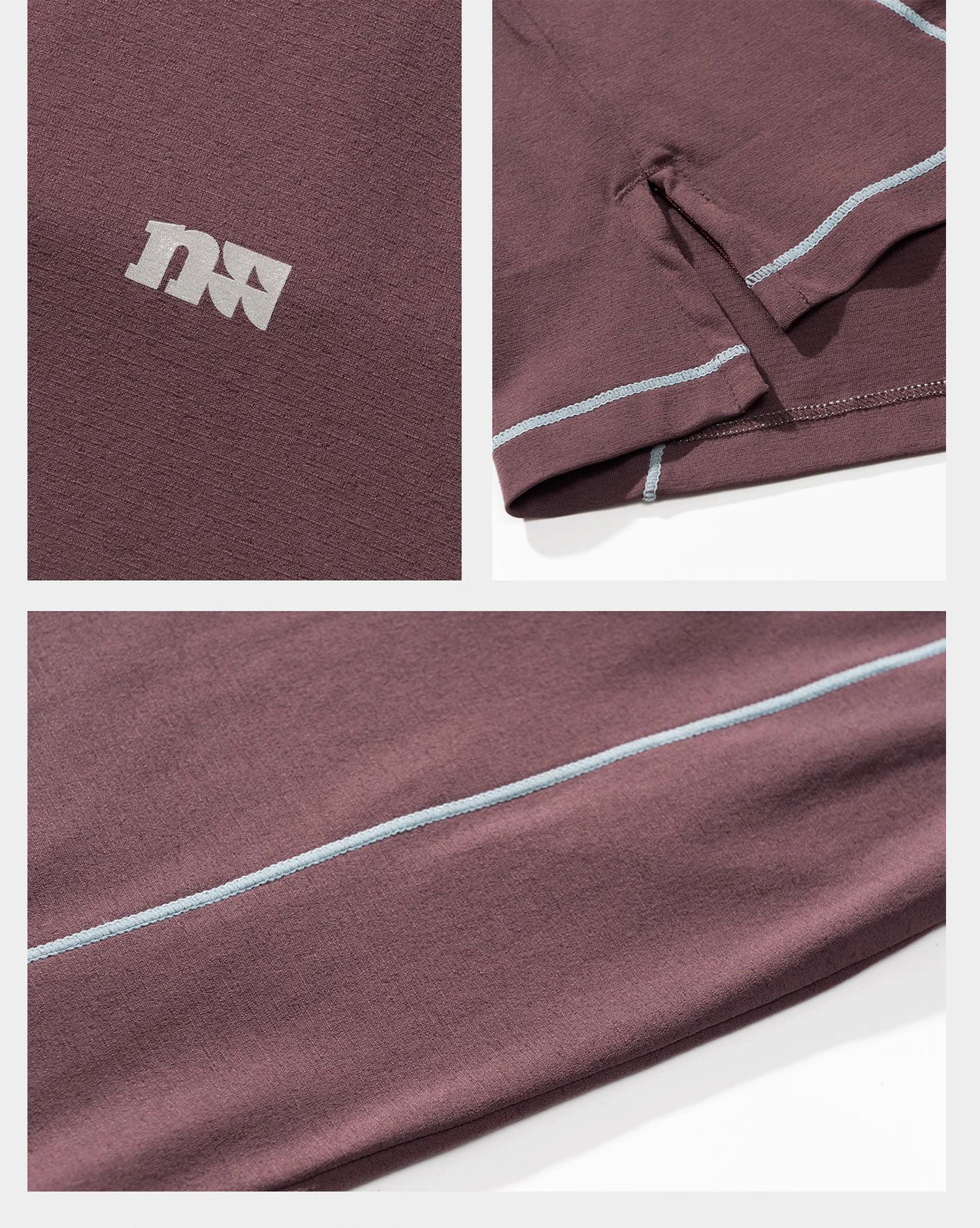 NOTHOMME Splicing Long Sleeve T-shirt