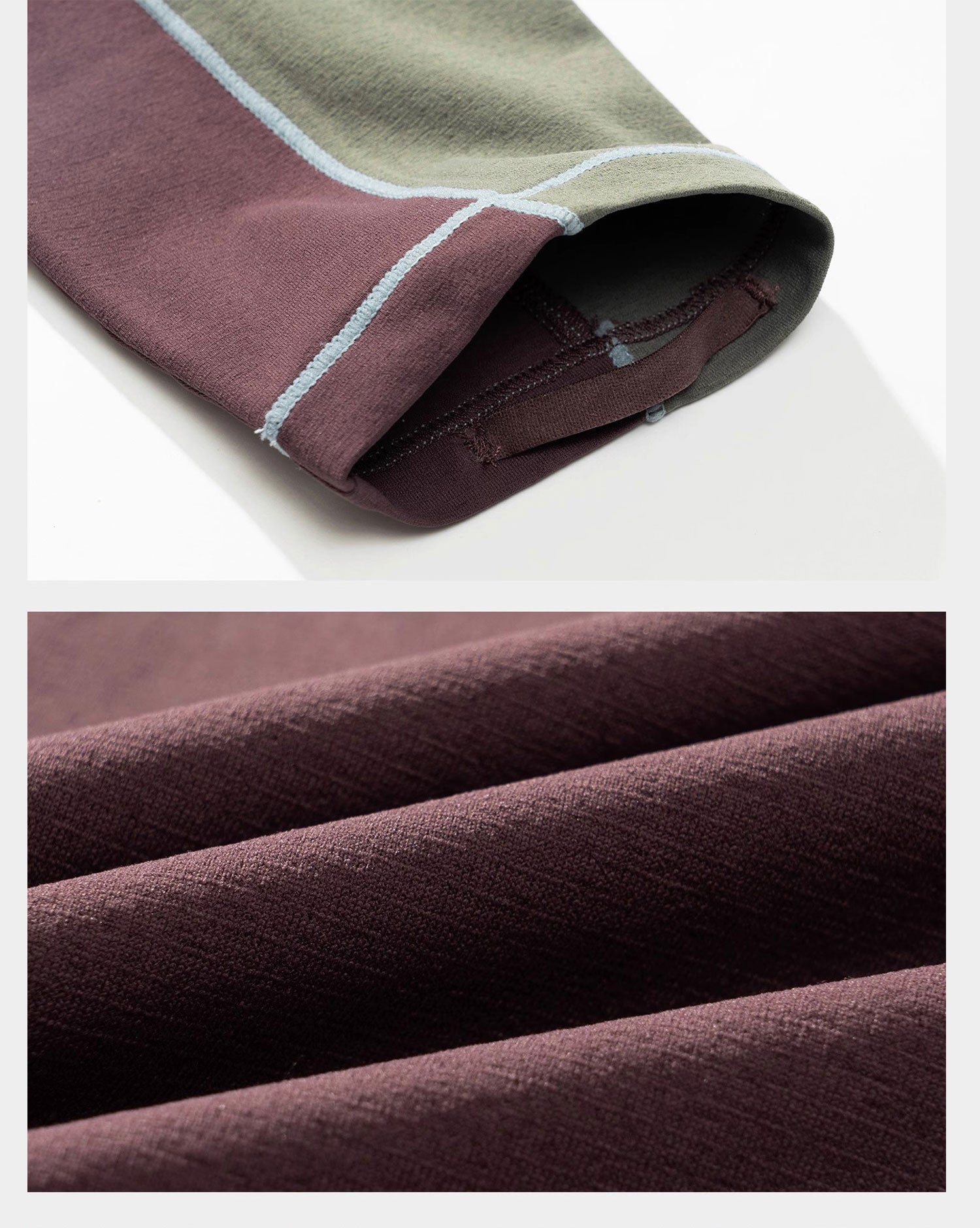 NOTHOMME Splicing Long Sleeve T-shirt