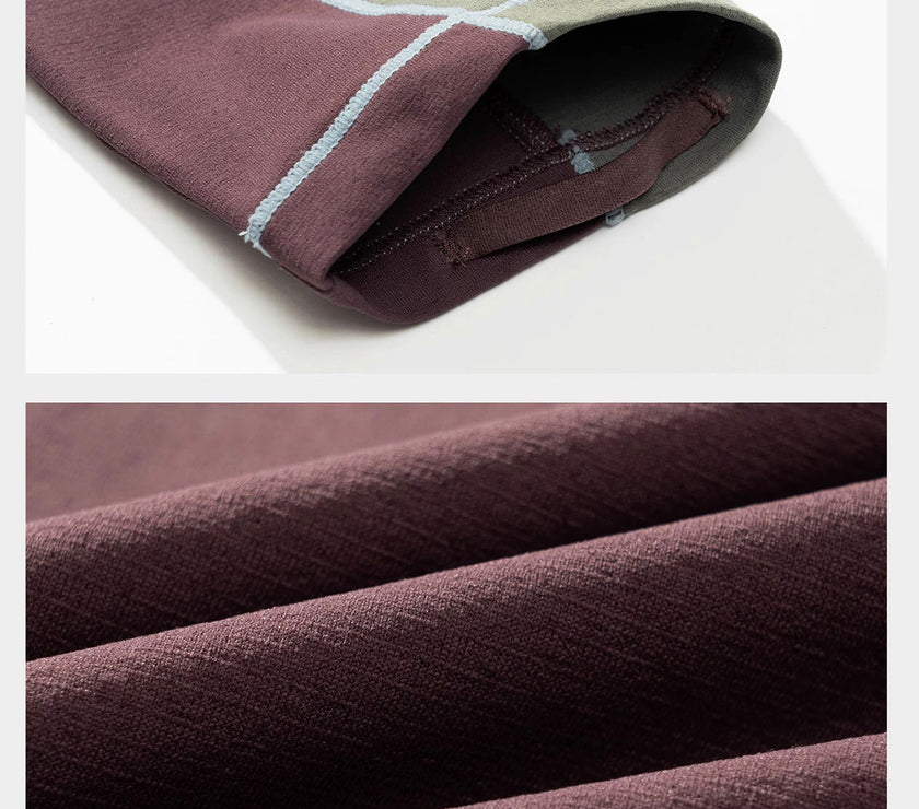 NOTHOMME Splicing Long Sleeve T-shirt