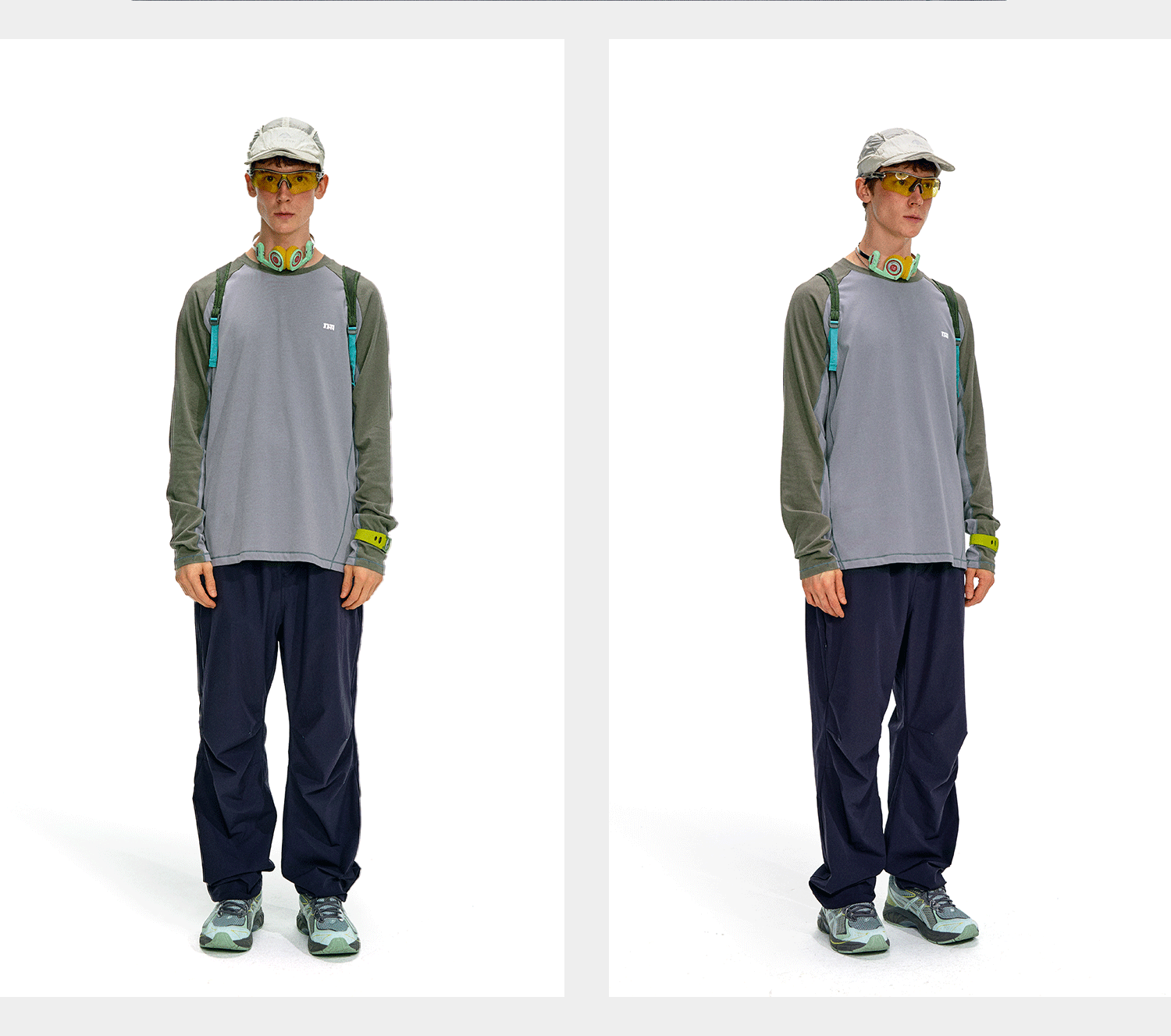 NOTHOMME Splicing Long Sleeve T-shirt