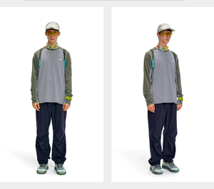 NOTHOMME Splicing Long Sleeve T-shirt