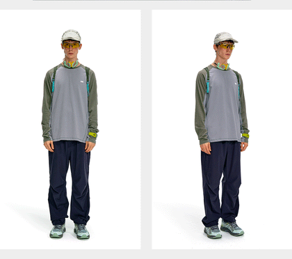 NOTHOMME Splicing Long Sleeve T-shirt