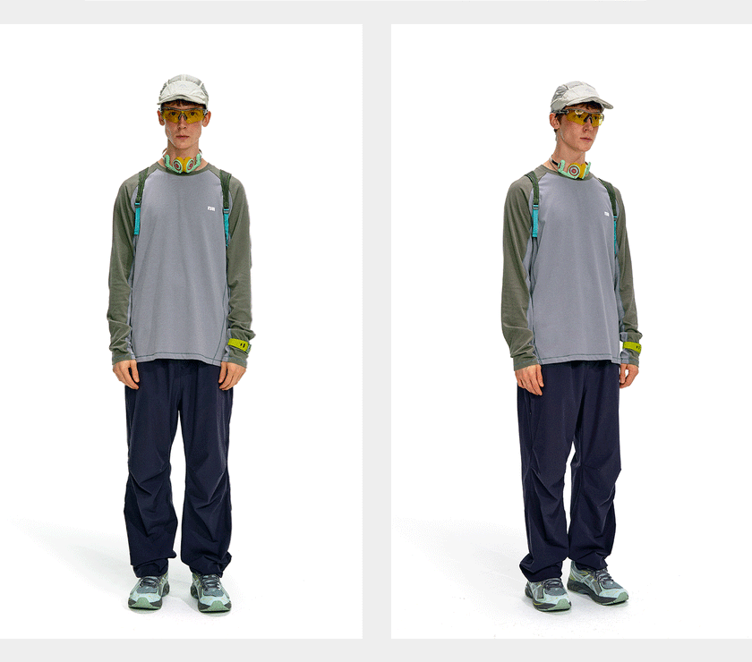 NOTHOMME Splicing Long Sleeve T-shirt