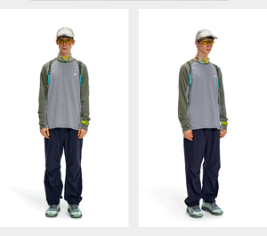 NOTHOMME Splicing Long Sleeve T-shirt