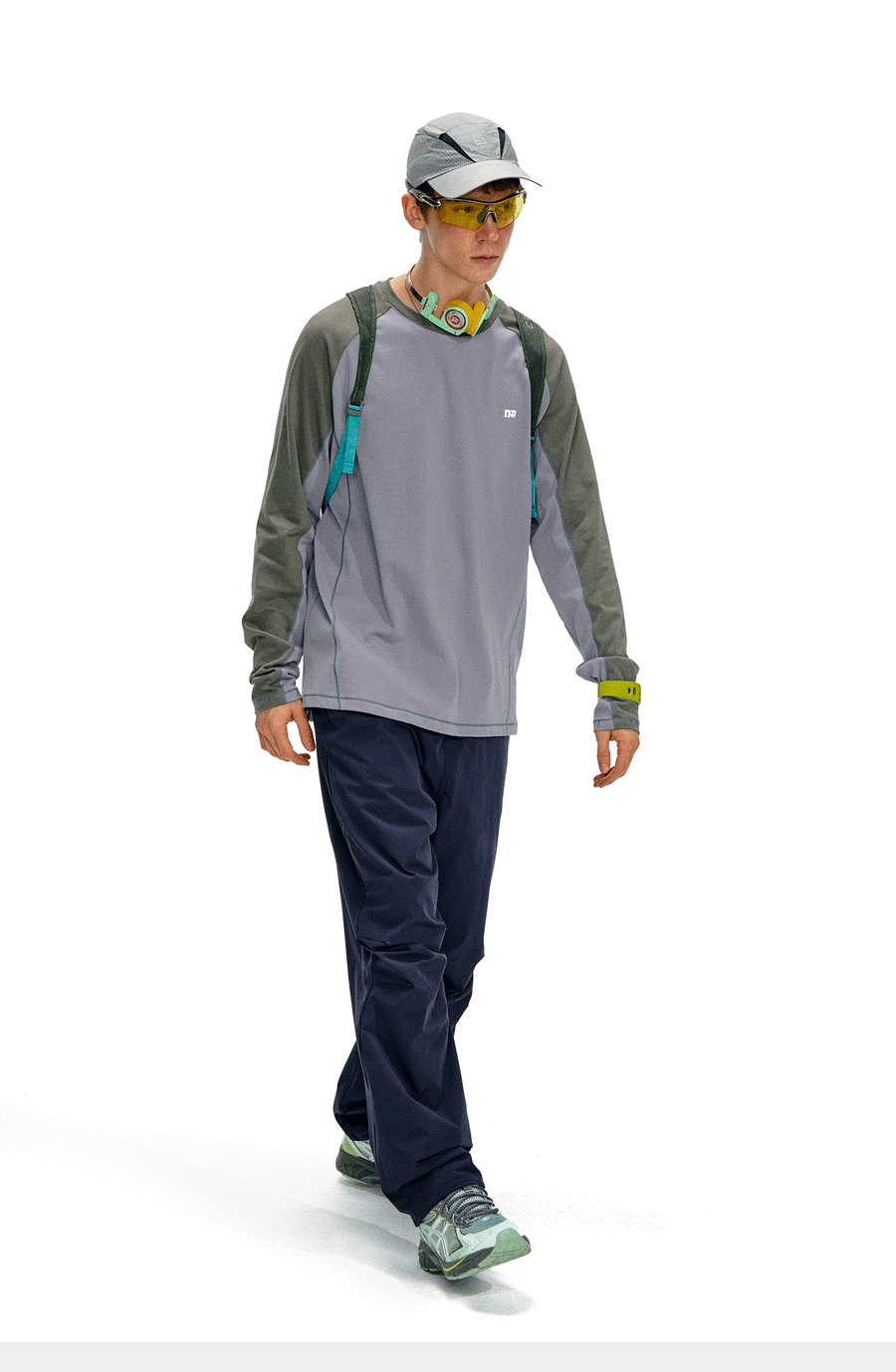 NOTHOMME Splicing Long Sleeve T-shirt