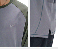 NOTHOMME Splicing Long Sleeve T-shirt