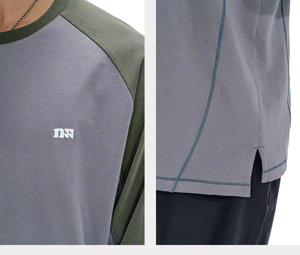 NOTHOMME Splicing Long Sleeve T-shirt