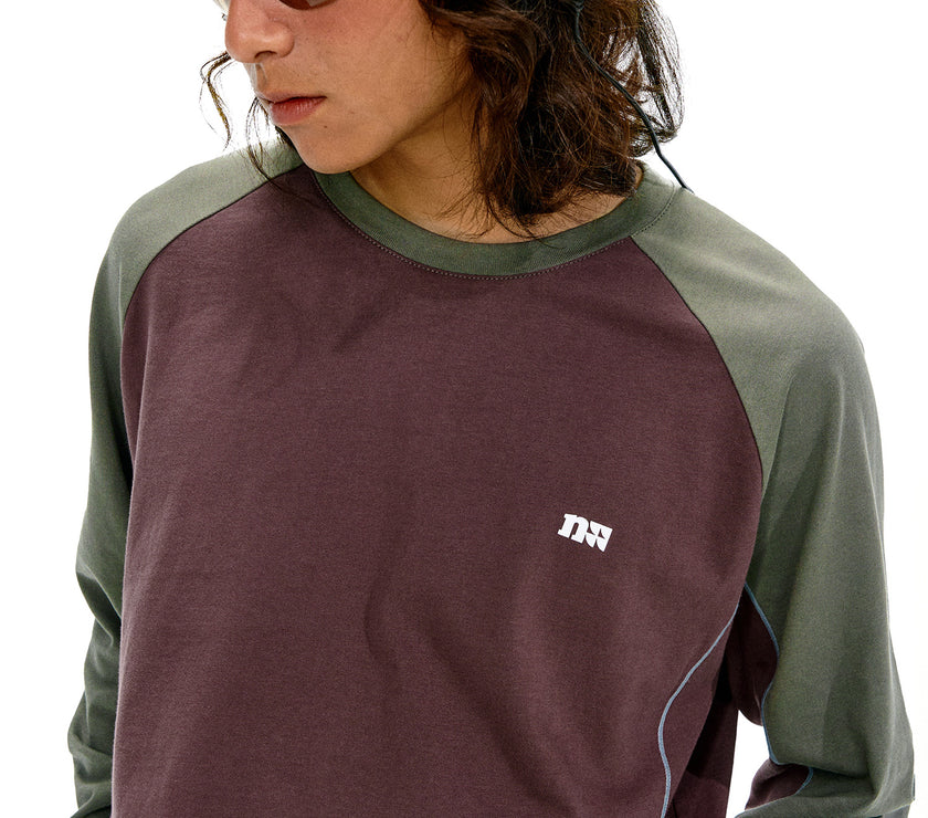 NOTHOMME Splicing Long Sleeve T-shirt