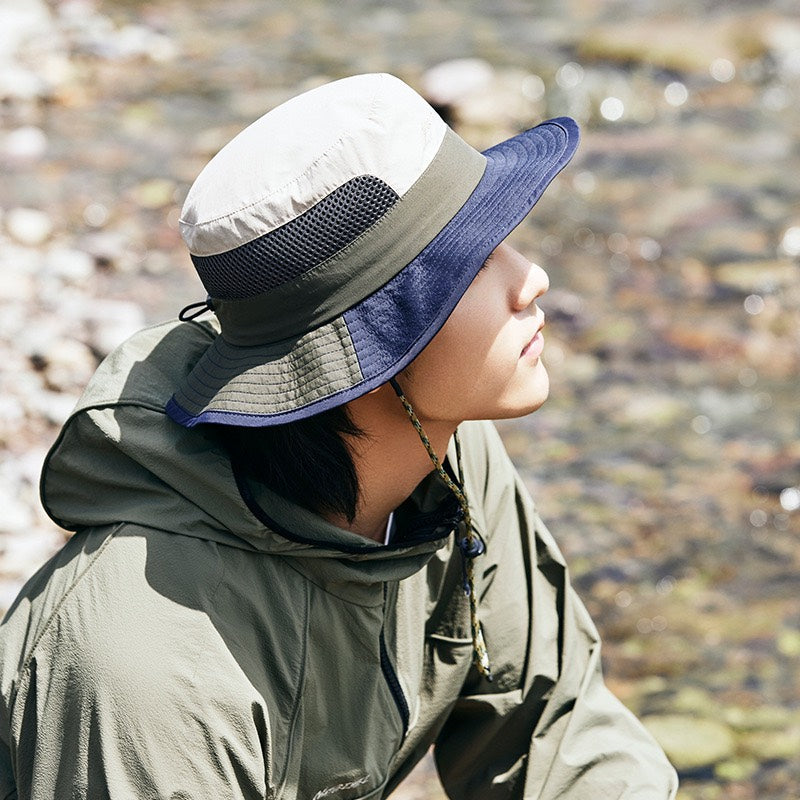 Chapeau de pêcheur avec protection solaire Naturehike - Vert armée